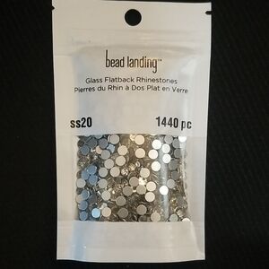 Bead Landing Clear Glass Flatback Rhinestones